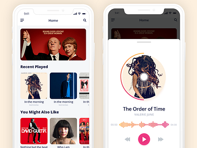 Music App iosapp iphonex musicapp newconcept song ui ux