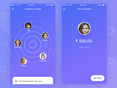 Payment App gps iosapp iphone neayby newconcept payment ui ux