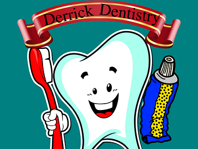 Derrick Dentistry graphic design logo