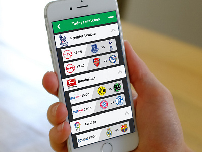 Daily UI: Day 025 - TV App 025 app dailyui finland soccer tv app