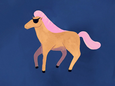 Party horse party horse animal illustration