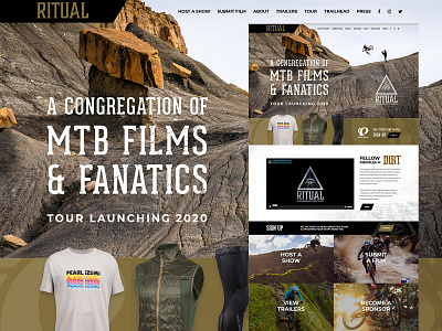 Ritual Mountain Bike Film Festival Website