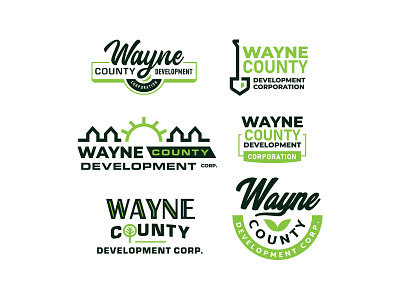 Logo Options for Wayne County Development Corp. builder building corp corporation development group iowa