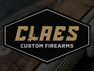Claes Custom Firearms Logo firearms gun gun logo hand gun weapon