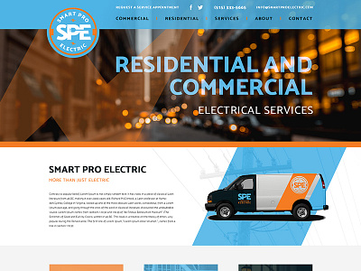 Website Design for Smart Pro Electric bolt electric electrical lightning plug pro smart web design