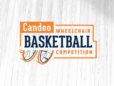 Candeo Wheelchair Basketball Competition Logo Idea badge basketball sports sports logo wheel chair wheelchair