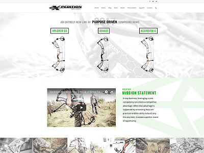 Revamp of Xpedition Archery's Homepage archery bow hunting outdoors xpedition