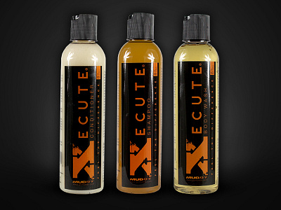 Xecute Shower Series Bottle Design bottle deer gear hunt hunting iowa outdoors packaging