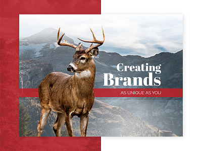 A portion of a Hunting Site antler deer hunter hunting hunting website marketing mountains slider web design