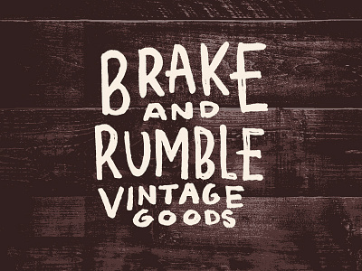 Brake And Rumble Vintage Goods