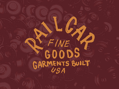 Railcar Fine Goods apparel clothing denim drawing fine goods garment gritty hand drawn jeans mens wear railcar sewn text type usa wear