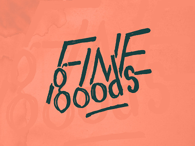 Fine Goods apparel by hand company craft emblem fine goods gritty hand drawn text handmade lettering mark merch text type