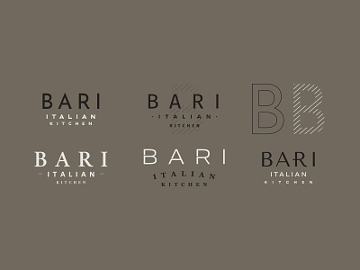First Round Branding Options for an Italian Kitchen