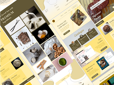 Website Design - "nyummyl" for My Soft Cookie's Shop design typography ui ux