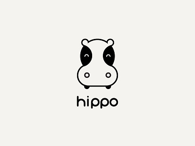 Hippo hippopotamus logo mark symbol zoo