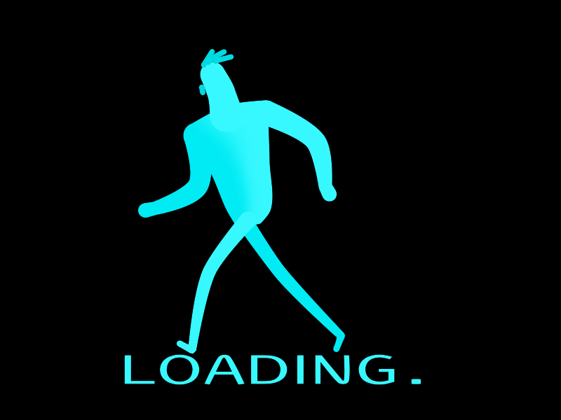 Run fun loading man