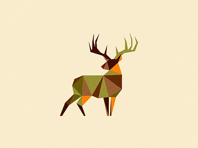 Deer deer illustration logo