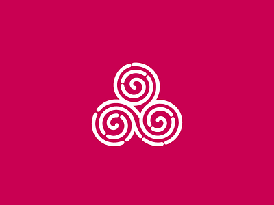 Triple Spiral celtic symbol fertile spiral triple