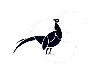 Pheasant bird logo pheasant spirit