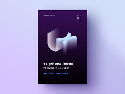 Series of Blog Illustrations article blog color design gradient illustration isometry poster type typography ux