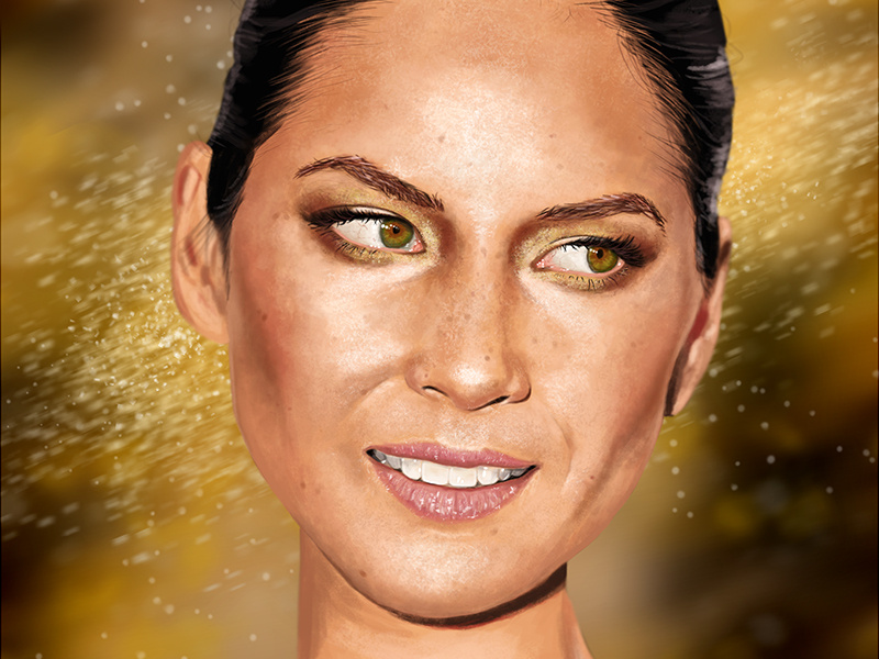 Olivia Munn digital painting olivia munn actress beauty painting photoshop wacom