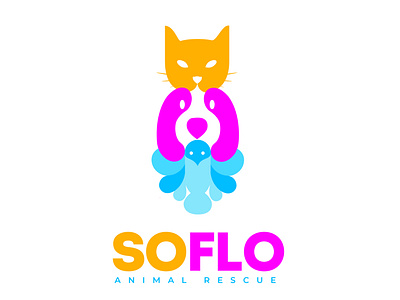 SoFlo Animal Rescue branding clean design flat graphic design illustration illustrator minimal typography vector