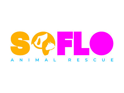 SoFlo Animal Rescue branding clean design flat graphic design illustration illustrator logo minimal typography vector