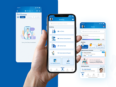 Dotcare Medical Mobile App app appointment design doctor grid layout health medical medical app mobile ui ux