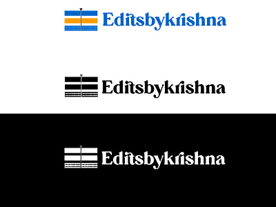 Video Editor Logo Design | Editsbykrishna 3d animation branding design graphic design illustration illustrator logo logo designer logo designing motion graphics ui vector