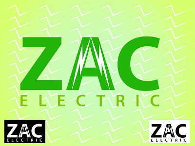 ZAC electric Logo design | word logo