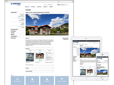 Griesser responsive website