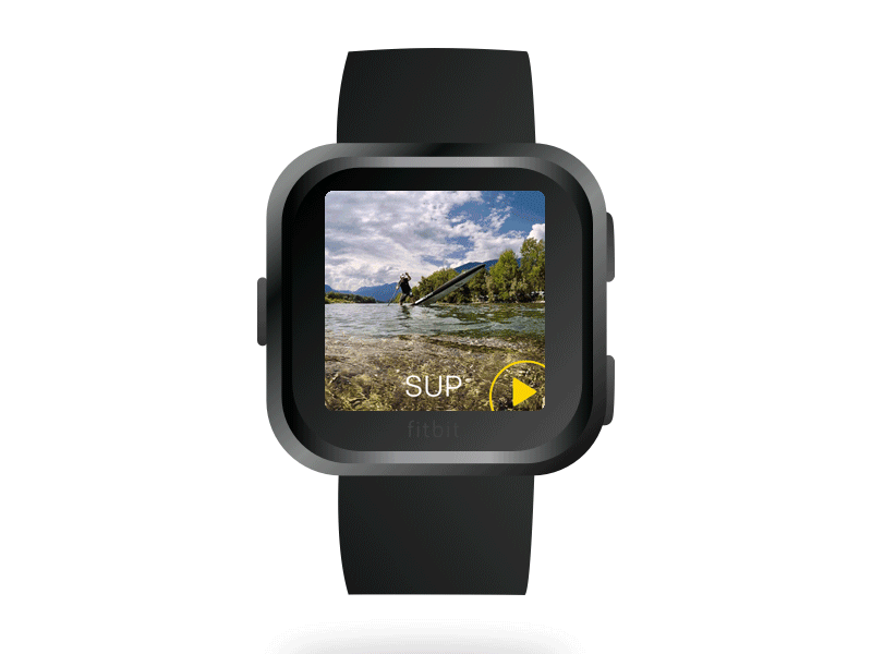 Stand Up Paddling Activity App for Fitbit Watch activity app design developement fitbit sport app ui user experience watch app