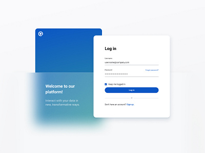 Log In Screen app blue design form glass glassmorphism interface matt matte minimal modern sign sign in sign in page sign up sign up form ui user user interface web