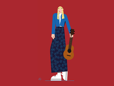 Phoebe from series FRIENDS character design graphic design illustration vector