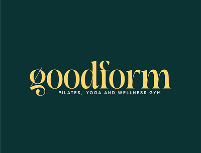 Goodform branding design logo typography