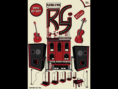 Regroovanation(Band Poster) art digital hip illustration modern music new rg