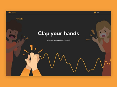 Orchestra app - gesture interaction tutorial design illustration ui