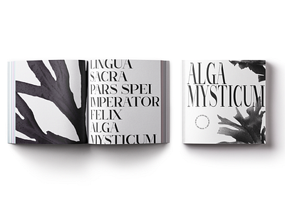 ALGA MYSTICUM design editorial design graphic design herbarium typography