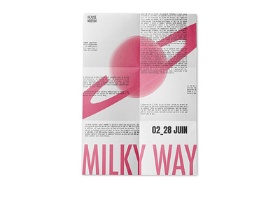 MILKY WAY graphic design illustration museum poster space