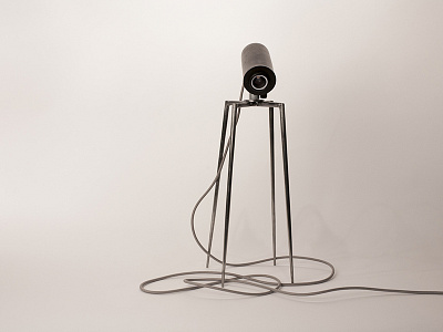 Interactive Lamp alien lamp light steel wood