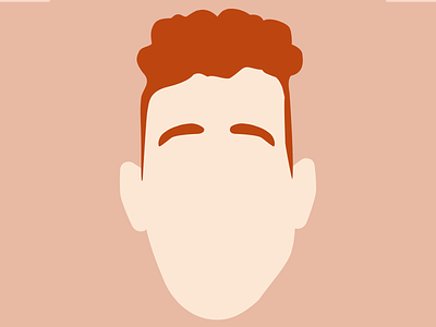 Braxton aka 3raxton avatar character face flat genius illustration minimalist personal portrait self portrait selfie vector