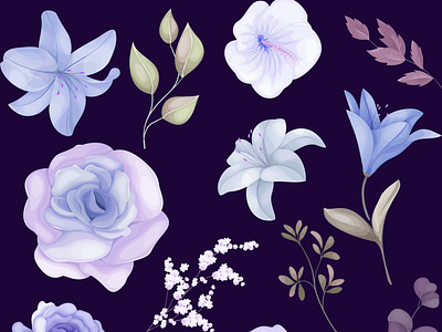 Botanica print for textile graphic design illustration pattern print