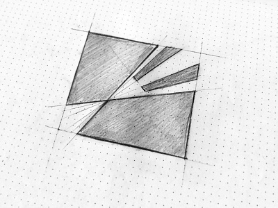 Sketch Logo Interprotrans branding creative design identity logo logotype mark monogram sketch square symbol translate