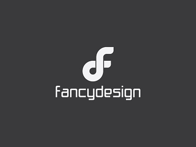 Logo Fancy Design branding creative design freelance grey icon identity logo logotype mark monogram symbol