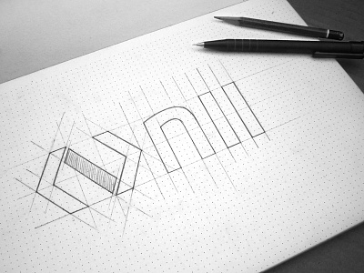 Logo Nii Sketch branding colors construction design fonts icon identity logo logotype mark sketch type