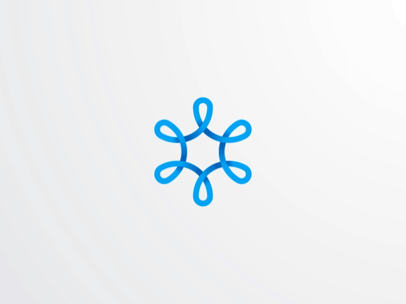 Symbol concepts blue brand branding design grid ice icon identity logo loop snow symbol