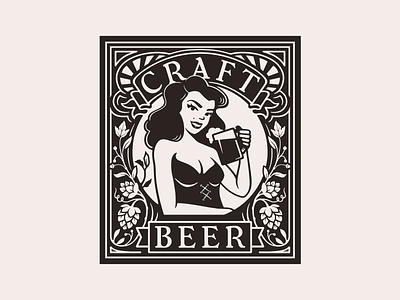 Craft Beer - illustrated poster