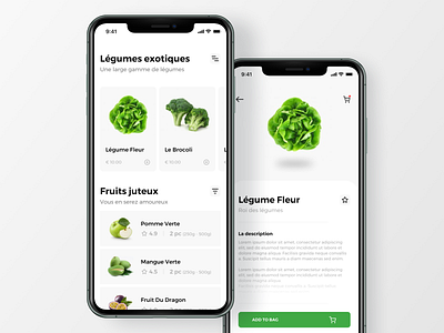 Vegetables and Fruits UI App