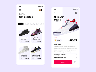 Shoes App UI