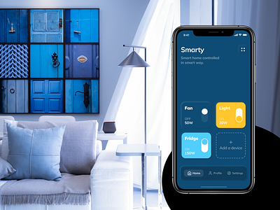 Smarty - Smart Home App app app design design experience internetofthings ui ux